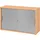bümö Aktenschrank 2 Ordnerhöhen 80 x 40 x 180 Buche/silber