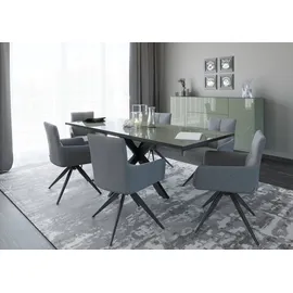 Set One by Musterring Reno 160 x 77 x 90 cm Glas Olivgrün/Schwarz
