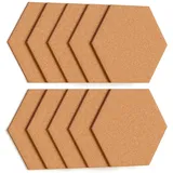 ALLboards Pinnwand Sechseckig 17 x 15 cm Braun