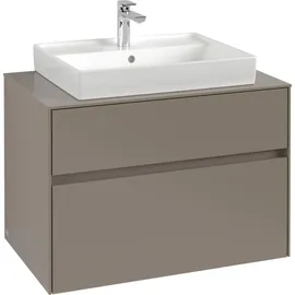 Villeroy & Boch V&B Waschtischunterschrank Collaro 80x54,8x50cm, WT mittig, graphite