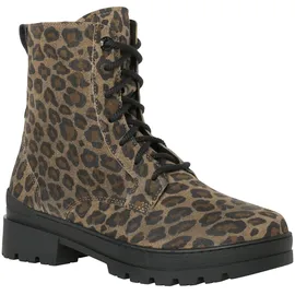 GANTER Gela Stiefelette darktaupe für Damen, animal, Größe 38 EU / 5 UK