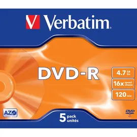 Verbatim DVD-R 4,7GB 16x 5er Jewelcase (43519)