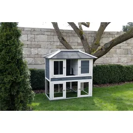 Kerbl Kaninchenstall Villa 118 x 68 x 118 cm grau