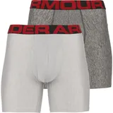 UA Tech 6 Boxerjock mod gray light heather/jet gray light heather-011 S 2er Pack
