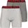Under Armour UA Tech 6 Boxerjock mod gray light heather/jet gray light heather-011 S 2er Pack