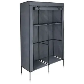 your GEAR Kleiderschrank Grado - Stoffschrank mit 2 Kleiderstangen & 4 Ablagen, 108 x 45 x 175 cm, Flexibler Schrank Organizer für Schlafzimmer & Kinderzimmer
