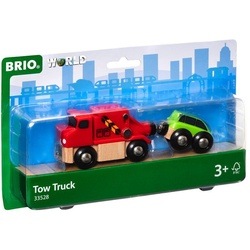 BRIO® Spielzeugeisenbahn-Lokomotive Brio World Eisenbahn Fahrzeug Abschleppwagen mit Auto 2 Teile 33528