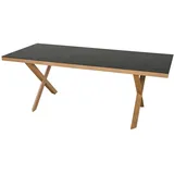 Siena Garden Catania Gartentisch 200 x 90 x 74 cm Teak-Optik/Dark Concrete