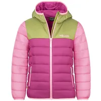 TROLLKIDS Eikefjord Steppjacke Hedge Green/Candy Pink 122