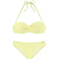 VENICE BEACH Bügel-Bandeau-Bikini Damen zitrone Gr.34 Cup A