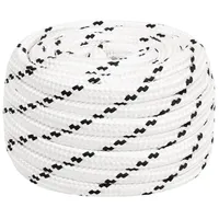 VidaXL Arbeitsseil Weiß 16 mm 100 m Polyester