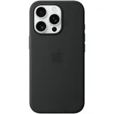 Apple Silikon Case mit MagSafe für iPhone 16 Pro schwarz