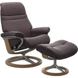 Stressless Stressless® Relaxsessel »Sunrise«, (Set, Relaxsessel mit Hocker), mit Signature Base, Größe S, Gestell Eiche