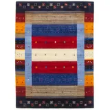 carpetfine Wollteppich CARPETFINE "Gabbeh Don, auch als Läufer", bunt (multi), B:80cm H:15mm L:150cm, Wolle, Teppiche, reine Wolle, handgearbeitet, weicher natürlicher Flor, Wohnzimmer