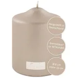 Fink Stumpenkerze 10 cm silber