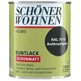 SCHÖNER WOHNEN-Farbe Home Buntlack  (Anthrazitgrau, Seidenmatt, 750 ml, Wasserbasiert)