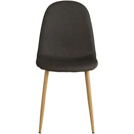 Homestyle4u Esszimmerstuhl 4er Set in Anthrazit 2340