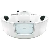 AcquaVapore Whirlpool Pool Badewanne Eckwanne Wanne W60-TH-SC 140x140 mit Tür Wa