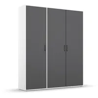Freiraum Drehtürenschrank >Voyager< 4 Böden, 1 Stange, grau metallic