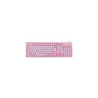 KIMISS USB Tastatur, Flaches Design, Rosa, Ultradünn, USB-Kabel, Süßer Cartoon für Heimbüro, Laptop, Computer, Universell