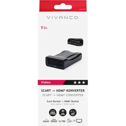 Vivanco Adapter HDMI 2.0-Stecker auf SCART-Buchse