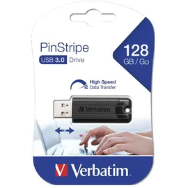Verbatim Store 'n' Go PinStripe 128 GB schwarz USB 3.2 49319