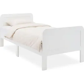 Homestyle4u Komfortbett Bett Senioren Seniorenbett 90x200 Komforthöhe Weiß Holz Leichter Einstieg extra hoch