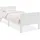 Homestyle4u Komfortbett Bett Senioren Seniorenbett 90x200 Komforthöhe Weiß Holz Leichter Einstieg extra hoch