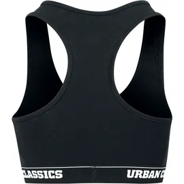 URBAN CLASSICS Ladies Logo Bra Schwarz M