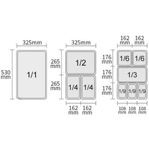 HENDI HENDI, Budget Line, GN 1/1, 21L, 530x325x(H)150mm