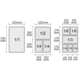 HENDI HENDI, Budget Line, GN 1/1, 21L, 530x325x(H)150mm