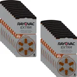 120 x Rayovac Hörgerätebatterien 312 Extra Advanced 1,45V 180mAh 312AU-6XEMF