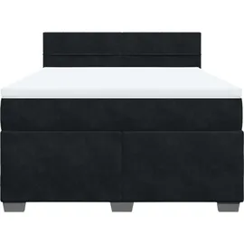 vidaXL Boxspringbett 140 x 200 cm Schwarz