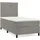 vidaXL Boxspringbett 100 x 200 cm Hellgrau