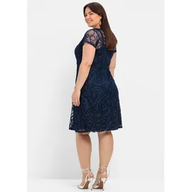 sheego Etuikleid Blau 58