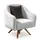 JVMöbel Lounge-Sessel 79 x 84 x 80 cm Weiß mit Kissen