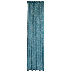 Vorhang HOMING "Garret" Gr. 1, blau (petrol), B:140cm H:245cm, Polyester, Gardinen, Fertigschal Garret
