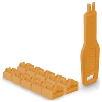 Lindy RJ45 Port Schlösser Orange 10 Stück) + 1