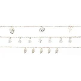 LASCANA Fußkette mit Anhänger Damen roségoldfarben Gr.