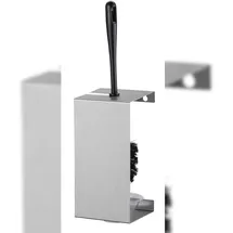 basicline WC-Bürstengarnitur Basicline Edelstahl matt