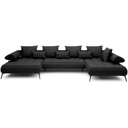 Wohnlandschaft Seledo Stoff Black