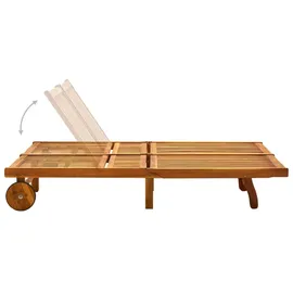 vidaXL Doppel-Sonnenliege 115 x 65 x 85 cm Braun