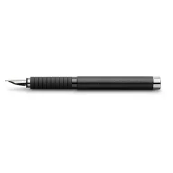 Faber Castell Füller Basic Black Leder Feder EF