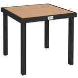 Outsunny Gartentisch 80 x 80 x 74 cm Beige