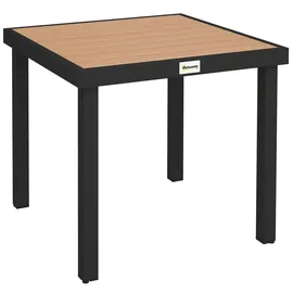 Outsunny Gartentisch 80 x 80 x 74 cm Beige