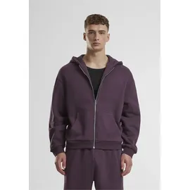 URBAN CLASSICS Fluffy Reißverschlusspullover Plum Purple L