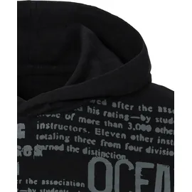 John Devin Kapuzenshirt JOHN DEVIN, Herren, Gr. XXL, schwarz (schwarz beruckt), Slub, Obermaterial: 100% Baumwolle, bedruckt, regular fit, Rundhals, abgesteppte Kante, Shirts Kapuzenshirt, Langarmshirt bedruckt mit Kapuze aus strukturierter Baumwoll-Qualität