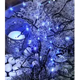 Best Season LED-Lichterkette, 80tlg. Farbe blau, outdoor, mit Trafo, Kabel:schwarz, 498-29