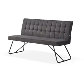 B&D home Sitzbank, Anthrazit, Textil, 140x89x61 cm Oeko-Tex® Standard 100, Esszimmer, Bänke, Sitzbänke