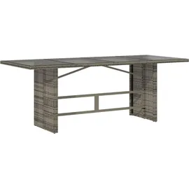 vidaXL Garten-Essgruppe 9-tlg. Grau
